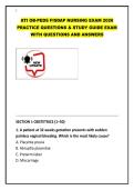 ATI OB PEDS FISDAP NURSING EXAM 2026 PRACTICE QUESTIONS & STUDY GUIDE EXAM