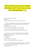 Test Bank for Family Practice Guidelines&comma; 5th Edition 2026&sol;2027 &ndash; Jill C&period; Cash&comma; Cheryl A&period; Glass & Jenny Mullen &ndash; Complete Chapter Questions & Answers &lpar;1&ndash;23&rpar;