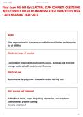Final Exam NU 664 Set 1 ACTUAL EXAM COMPLETE QUESTIONS  WITH CORRECT DETAILED ANSWERS LATEST UPDATE THIS YEAR - JUST RELEASED  2026 -2027  