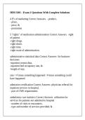HIM 3301 - Exam 2 Questions With Complete Solutions