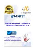 SAE3701 Assignment 3 &lpar;COMPLETE ANSWERS&rpar; 2026 - DUE July 2026&semi; 100&percnt; trusted &comma;comprehensive and complete reliable solution with clear explanation&period;   