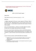 WGU D029 E-Portfolio&colon; Informatics for Transforming Nursing Care &vert; MSN Core Word E-Portfolio Template &vert; 2026 Update with complete solutions&period;
