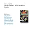 Pathophysiology&colon; A Practical Approach 3rd Edition Test Bank BY Lachel Story