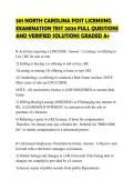 301 NORTH CAROLINA POST LICENSING EXAMINATION TEST 2026 FULL QUESTIONS AND VERIFIED SOLUTIONS GRADED A&plus;