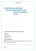 HFMA CRCR Exam 2025 &ndash; Complete Test Bank &vert; Verified Answers&comma; All Topics&comma; Updated for 2025&sol;2026