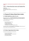 WGU D617 Task 3 &ndash; Evidence-Based Intervention and Evaluation Plan &vert; 2026 Update with complete solutions&period;