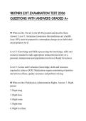 1807NRS EOT EXAMINATION TEST 2026 QUESTIONS WITH ANSWERS GRADED A&plus;
