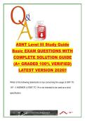 ASNT LEVEL 3 EXAM COMPLETE PACKAGE DEAL