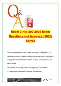 NUR 200 Exam 3 &lpar;2026&rpar; &ndash; 380 Questions on EBP&comma; Nursing Theory&comma; Ethics&comma; Law & Health Promotion