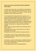 NURS 1131 EXAM 1 QUESTIONS WITH COMPLETE SOLUTIONS