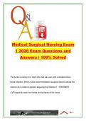 Medical Surgical Nursing Exam 1 &lpar;2026&rpar; &ndash; 180 Questions on Shock&comma; Infection&comma; Pain & Oncology