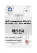 TMN3704 Assignment 1 &lpar;COMPLETE ANSWERS&rpar; 2026 - DUE 5 May 2026&semi;100&percnt; trusted &comma;comprehensive and complete reliable solution with clear explanation&period;  