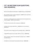 CFT 150 MIDTERM EXAM QUESTIONS AND ANSWERS