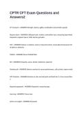CPTR CFT Exam Questions and Answers