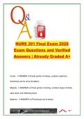 NURS 301 Final Exam &lpar;2026&rpar; &ndash; 410 Questions on Renal Disorders&comma; Dialysis & Skin Conditions