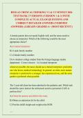 HESI A2 CRITICAL THINKING V1 & V2 NEWEST 2026 TEST BANK&vert; 2 VERSIONS &lpar;VERSION 1 & 2&rpar; WITH COMPLETE ACTUAL EXAM QUESTIONS AND CORRECT DETAILED ANSWERS &lpar;VERIFIED ANSWERS&rpar; ALREADY GRADED A&plus; &lpar;MOST RECENT&excl;&excl;&rpar;