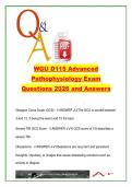 WGU D115 Advanced Pathophysiology &lpar;2026&rpar; &ndash; 185 Questions on Neurologic&comma; Endocrine&comma; Renal&comma; Cardiovascular & Immune Disorders