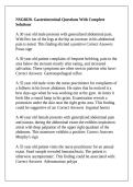 NSG 6020 &sol; NSG6020 South University -NSG6020- Gastrointestinal Questions With Complete Solutions