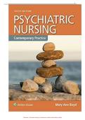 Test Bank &ndash; Psychiatric Nursing&colon; Contemporary Practice 6th Edition by Boyd &vert; Chapters 1&ndash;43 Complete &vert; Verified Questions and Answers