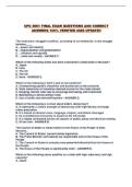 CPO 2001 FINAL EXAM QUESTIONS AND CORRECT ANSWERS 100&percnt; VERIFIED 2026 UPDATE&excl;&excl;