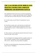 CISC 3140 COURSE STUDY MODULE 2026 PRACTICE INSTRUCTION COMPLETE PROBLEMS AND RESPONSES MANUAL