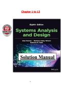 Systems Analysis and Design 8th Edition &lpar;2015&rpar; &ndash; Solution Manual PDF &ndash; Alan Dennis
