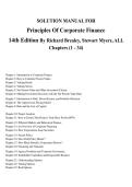 Latest 2025&ndash;2026 Principles of Corporate Finance 14e Solution Manual by Brealey&comma; Myers & Allen &vert; Step-by-Step Answers & Case Solutions