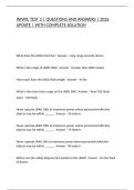 INIWIC TEST 2 &vert; QUESTIONS AND ANSWERS &vert; 2026 UPDATE &vert; WITH COMPLETE SOLUTION