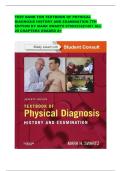 TEST BANK FOR TEXTBOOK OF PHYSICAL DIAGNOSIS HISTORY AND EXAMINATION 7TH EDITION BY MARK SWARTZ 9780323221481 ALL 29 CHAPTERS GRADED A&plus;