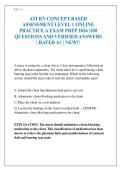 ATI RN CONCEPT-BASED ASSESSMENT LEVEL 1 ONLINE PRACTICE A EXAM PREP 2026 &vert;100 QUESTIONS AND VERIFIED ANSWERS &vert; RATED A&plus; &vert; NEW&excl;&excl;