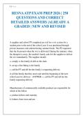 RESNA ATP EXAM PREP 2026 &vert; 250 QUESTIONS AND CORRECT DETAILED ANSWERS &vert;ALREADY A GRADED &vert; NEW AND REVISED