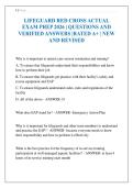 LIFEGUARD RED CROSS ACTUAL EXAM PREP 2026 &vert; QUESTIONS AND VERIFIED ANSWERS &vert;RATED A&plus; &vert; NEW AND REVISED
