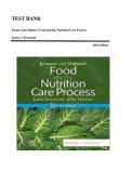 TEST BANK&lowbar;&lowbar;Krause and Mahan&rsquo;s Food and the Nutrition Care Process 16th Edition by Janice L Raymond &comma; ISBN&colon; 9780323810258 &vert;All Chapters Included&vert; Guide A&plus;