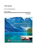 TEST BANK&lowbar;&lowbar;Focus on Personal Finance 7th Edition by Jack R&period; Kapoor &comma; ISBN&colon; 9781260772371 &vert;All Chapters Included&vert; Guide A&plus;