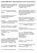 Enlisted PPME Block 4&colon; Special Operations Forces Test with Answers