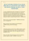 HVAC NATE HEAT PUMP ACTUAL EXAM PREP 2026 ALL QUESTIONS AND CORRECT DETAILED ANSWERS &vert; RATED A&plus; &vert; NEW AND REVISED