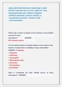 CAISS CERTIFICATION STUDY GUIDE EXAM  &vert;&vert; MOST  RECENT EXAM 2026-2027 ACTUAL COMPLETE  REAL                   EXAM QUESTIONS AND CORRECT ANSWERS                           &lpar;VERIFIED ANSWERS&rpar; ALREADY GRADED A&plus;                                   &vert; GURANTEED SU
