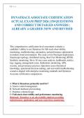 DYNATRACE ASSOCIATE CERTIFICATION ACTUAL EXAM PREP 2026 &vert;150 QUESTIONS AND CORRECT DETAILED ANSWERS &vert; ALREADY A GRADED &vert;NEW AND REVISED