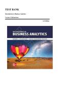 TEST BANK&lowbar;&lowbar;Introduction to Business Analytics 1st Edition by Vernon J&period; Richardson &comma; ISBN&colon; 9781265454340 &vert;All Chapters Verified&vert; Guide A&plus;