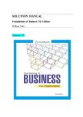 Solution Manual for Foundations of Business 7th Edition by William Pride &comma; ISBN&colon; 9780357717943 &vert;All Chapters Complete&vert; Guide A&plus;