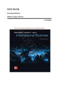 TEST BANK&lowbar;&lowbar;International Business 3rd Edition by Michael Geringer Professor &comma; ISBN&colon; 9781265045845 &vert;All Chapters Complete&vert; Guide A&plus;