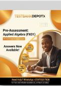 WGU C957 Applied Algebra &ndash; Final Objective Assessment Study Guide &vert; 2026 Edition
