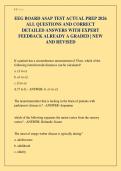 EEG BOARD ASAP TEST ACTUAL PREP 2026 ALL QUESTIONS AND CORRECT DETAILED ANSWERS WITH EXPERT FEEDBACK ALREADY A GRADED &vert; NEW AND REVISED