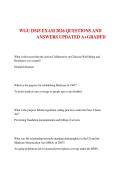 WGU D545 EXAM 2026 QUESTIONS AND ANSWERS UPDATED A&plus;GRADED