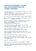 2025 AARP ASSESSMENT - UNITED HEALTHCARE QUESTIONS AND CORRECT ANSWERS