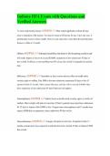 Indiana HFA Exam with Questions and Verified Answers