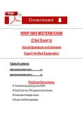 NRNP 6665 MIDTERM EXAM   &lpar;2   Set Exam&rsquo;s&rpar;  Actual Questions and Answers   Expert-Verified Explanation 