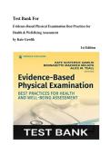 Test Bank For Evidence-Based Physical Examination&colon; Best Practices for Health & Well-Being Assessment 1st  Edition by Kate Gawlik &comma; Latest Edition 2026