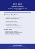Comprehensive Study Guide for U&period;S&period; History Since 1865 - Volume 2 &lpar;8th Edition&rpar;