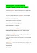 Managing and Using Information Systems Chapter 2 Exam with Q and A